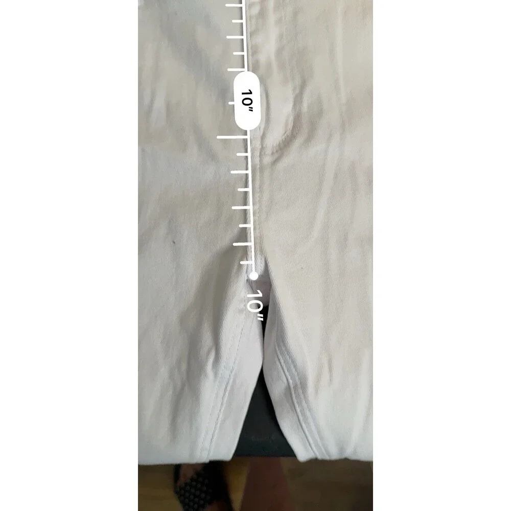 ZLZ Men's White Jeans Stretch Slim Fit Younger-Looking Comfy Pants Size 36 EUC